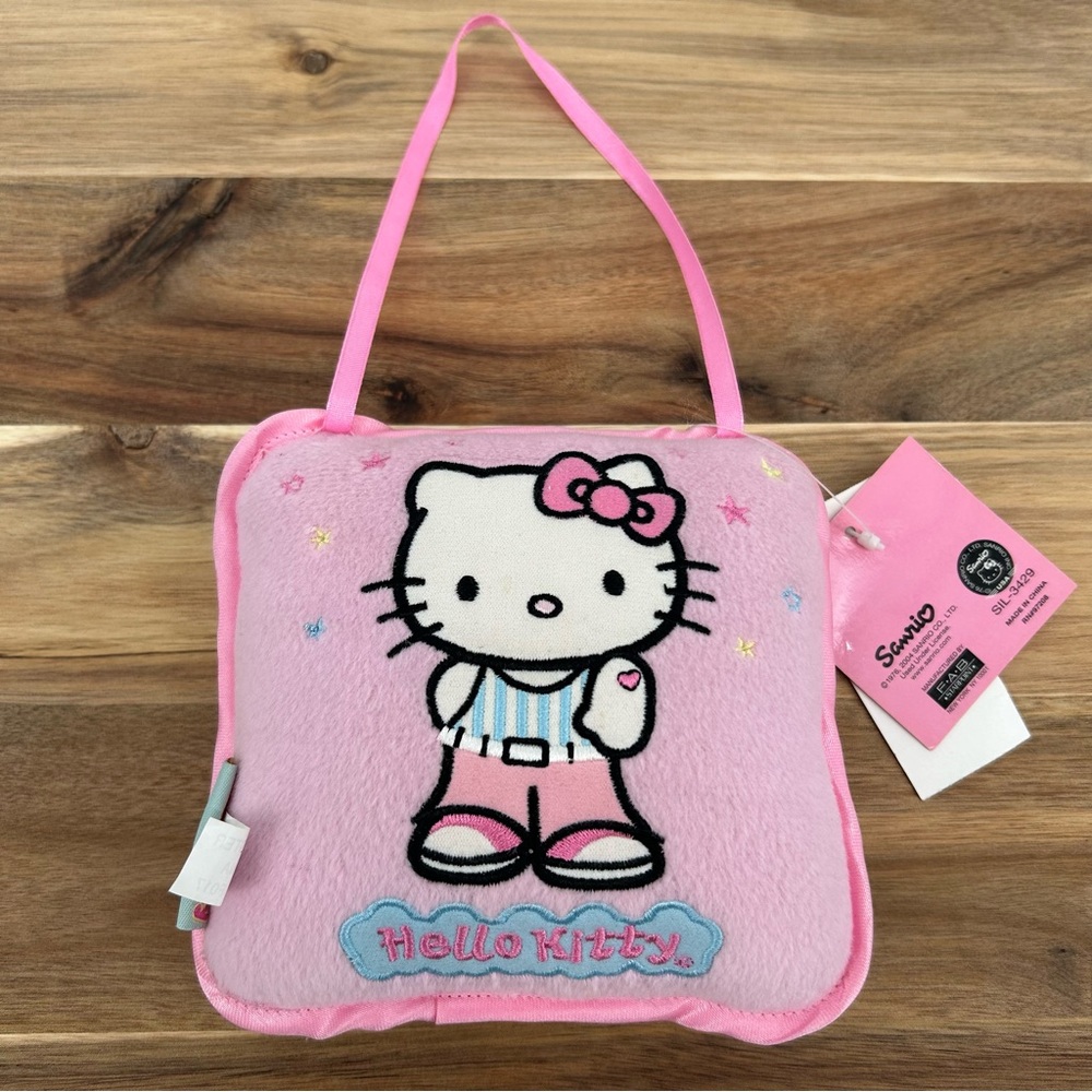 NWT Y2K Hello Kitty Plush Double Sided Door Hanger *READ STAINS* - Picture 5 of 14